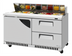 Thumbnail image #1 for 60-Inch Two-Section Front-Breathing Sandwich/Salad Prep Table with 16-Pan Top Opening, 1 Door and 2 Drawers
