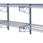 Thumbnail image #1 for Quantum SGK-961830-1GY Medium-Duty Wall-Mount Starter Kit with 6 Shelves, Gray Epoxy Antimicrobial Finish, NSF Listed