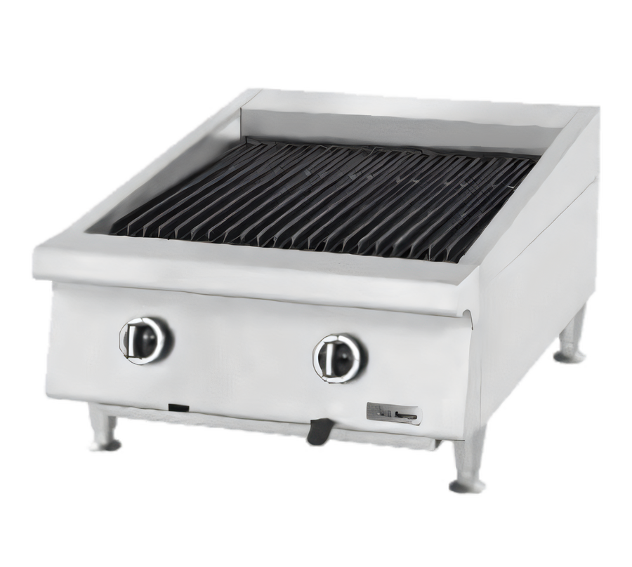 Product image #1 for Garland UTBG48-AB48 48-Inch Countertop Gas Charbroiler with Ceramic Briquettes and Adjustable Cast Iron Grates
