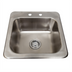 Thumbnail image #1 for BK Resources Deep Drawn 1-Compartment Drop-In Sink with 16 x 14 x 8 Inch Bowl, 18/304 Stainless Steel