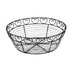 Thumbnail image #1 for Winco Round Black Wire Bread and Fruit Serving Basket, 10 Inch Diameter x 3 Inch High
