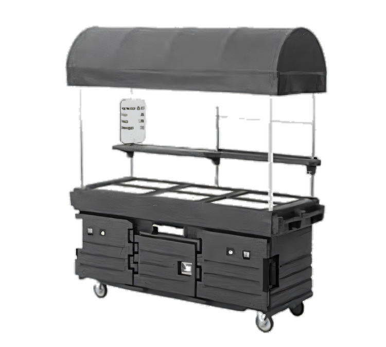 Product image #1 for Cambro CamKiosk 6-Pan-Well Mobile Food Cart with Canopy