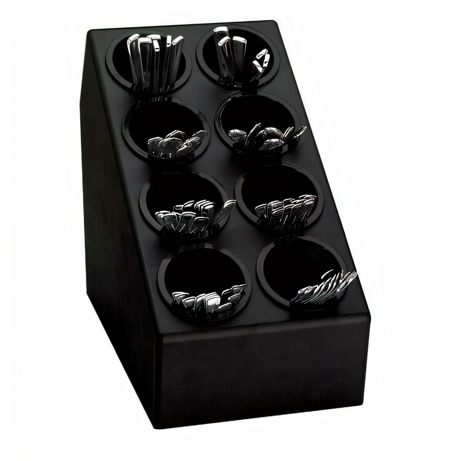 Product image #1 for Dispense-Rite CTSH-8BT Countertop 8-Compartment Silverware Organizer with Inserts