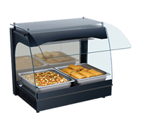 Hatco Glo-Ray Curved Glass Self-Service Merchandising Warmer, 22-1/8 Inch Wide, Single-Deck Countertop