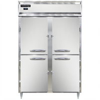 Continental Refrigerator D2FNSSHD Designer Line Two-Section Reach-In Freezer with Half-Height Solid Doors
