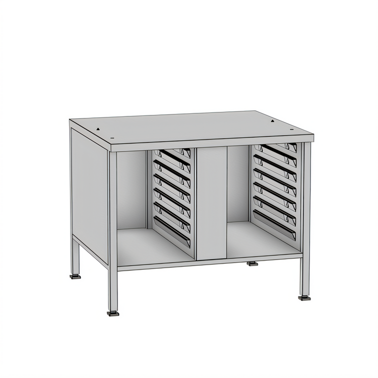 Product image #1 for RATIONAL Stand III Stainless Steel Stationary Oven Stand for iCombi 6- and 10-Half Size Classic/Pro