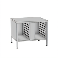 RATIONAL Stand III Stainless Steel Stationary Oven Stand for iCombi 6- and 10-Half Size Classic/Pro