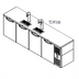 Thumbnail image #1 for True Premier Bar Four-Section Refrigerated Draft Beer Cooler, 108-Inch Wide, Flat Top