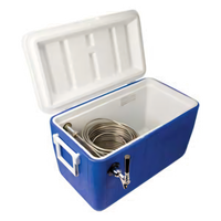 Micro Matic 48-Quart Jockey Box Coil Cooler with 100/20-Foot Coil and 1 Faucet