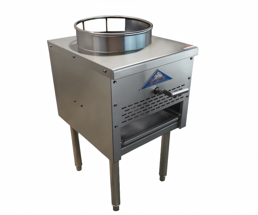 Product image #1 for Comstock-Castle 18-Inch Single Burner Gas Wok Range with 13-Inch Wok Ring, 95,000 BTU