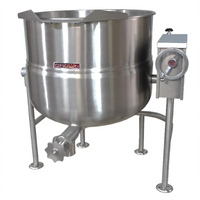 Crown DLT-20 20 Gallon Direct Steam Tilting Kettle with Tri-Leg Base