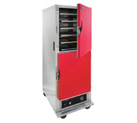 Cres Cor Mobile Heated Holding Cabinet, 1 Compartment, 11 Full-Size Sheet Pan Capacity, Red Dutch Doors