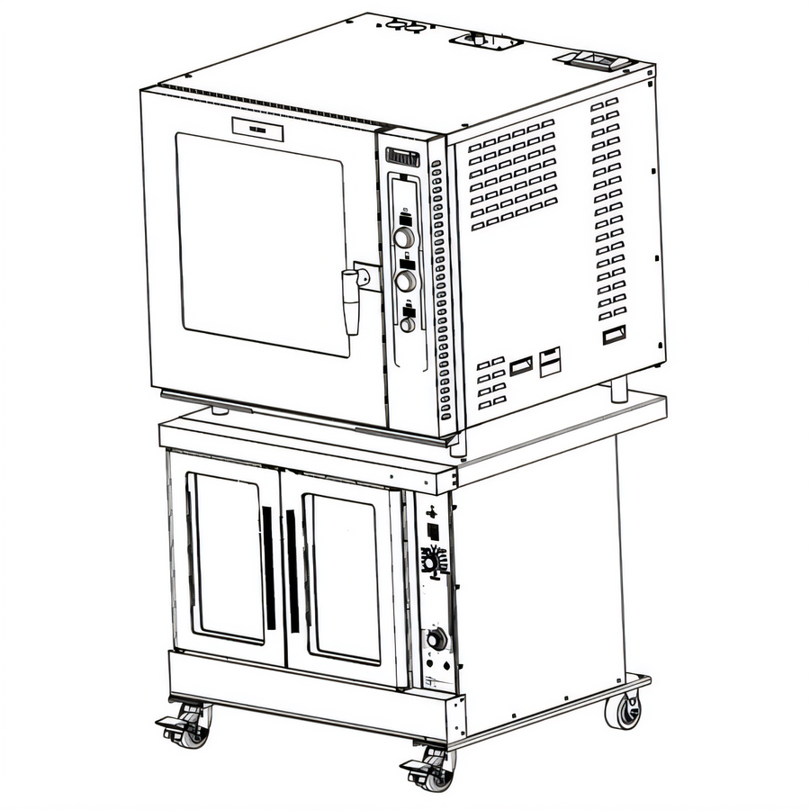Product image #1 for Vulcan Stacking Kit for ABC7 on VC4, VC6, or SG4 Convection Ovens