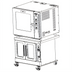 Thumbnail image #1 for Vulcan Stacking Kit for ABC7 on VC4, VC6, or SG4 Convection Ovens