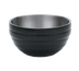 Thumbnail image #2 for Vollrath 3.4 Qt Round Double Wall Insulated Serving Bowl, Black Exterior/Satin Stainless Steel Interior