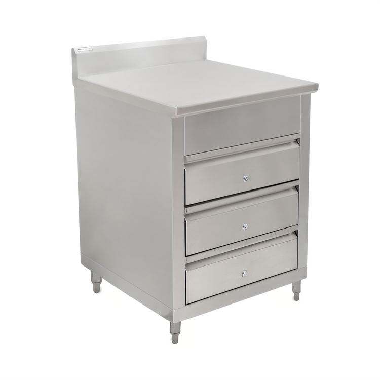 Product image #1 for John Boos 3-Tier Stainless Steel Drawer Cabinet with 5" Backsplash and 15" x 20" Drawers