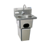 Thumbnail image #1 for MicroGard Wall-Mount Stainless Steel Hand Sink with Battery-Powered Electronic Eye Gooseneck Faucet