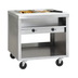 Thumbnail image #1 for Delfield E-Chef EHEI74C Mobile Electric Hot Food Table, 74-Inch, 5-Well, Open Shelf Base