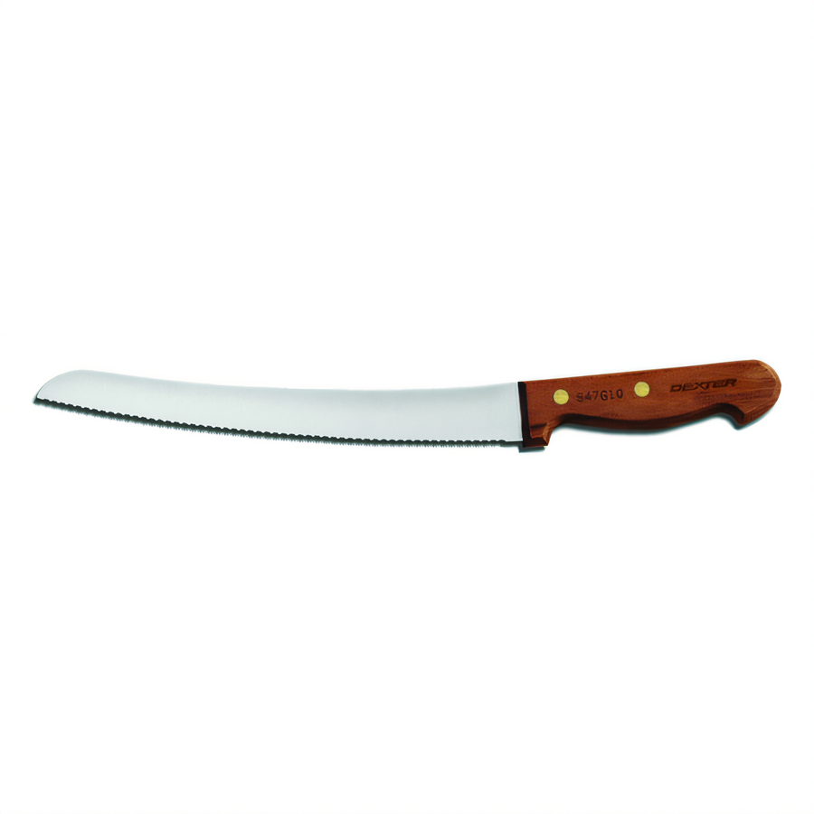 Product image #1 for Dexter Russell Traditional 10-Inch Scalloped-Edge Curved Bread Knife with Rosewood Handle