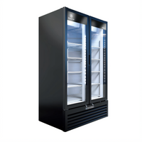 Beverage-Air Marketeer Two-Section Reach-In Glass Door Refrigerated Merchandiser, Hinged Doors, 26.12 Cu. Ft.