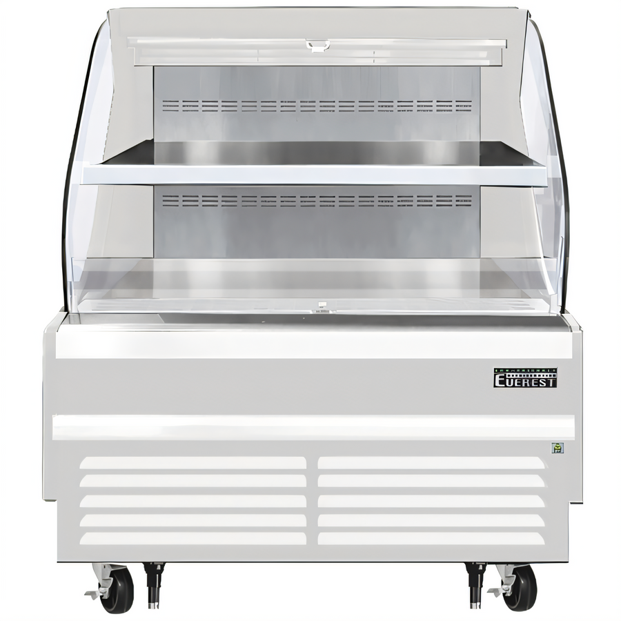 Product image #1 for Everest Refrigeration 48-Inch Horizontal Open Display Merchandiser, 9.7 Cu. Ft., White Exterior