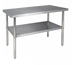 Thumbnail image #1 for 72 Inch x 24 Inch Flat Top Stainless Steel Work Table with Adjustable Undershelf