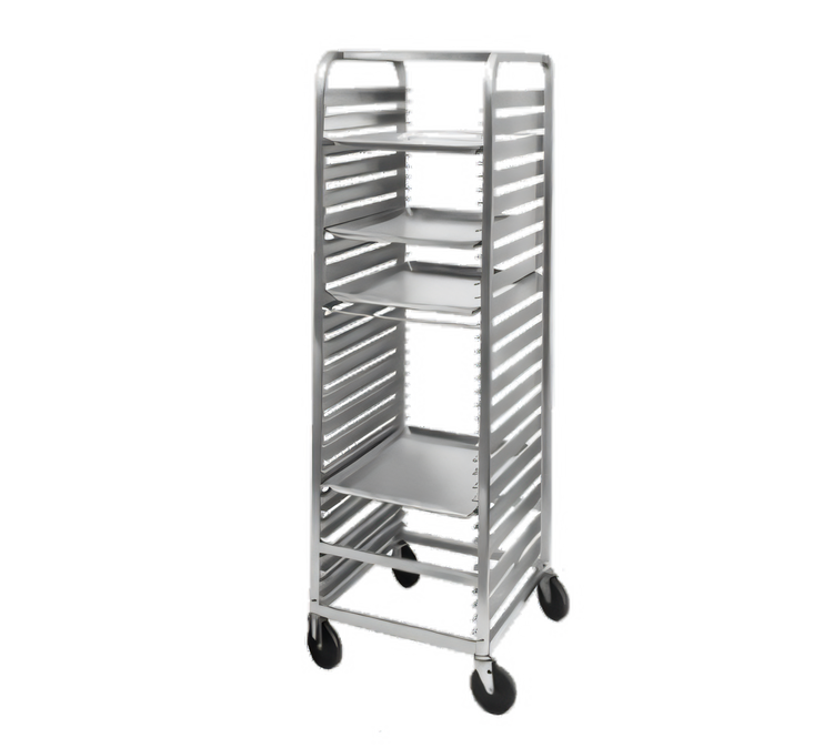 Product image #1 for Channel Manufacturing Standard Heavy-Duty Channel Slide End-Load Aluminum Bun Pan Rack, 36-Pan Capacity, 64-Inch High