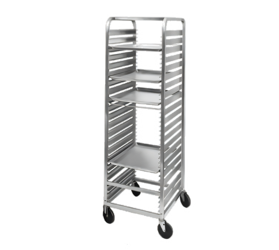 Product image #1 for Channel Manufacturing Standard Heavy-Duty Channel Slide End-Load Aluminum Bun Pan Rack, 36-Pan Capacity, 64-Inch High
