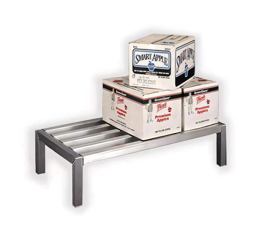Product image #1 for New Age Lifetime Series Aluminum Dunnage Rack, 60 x 24 x 12 Inches, 4000 lb. Capacity