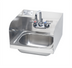 Thumbnail image #1 for Krowne Wall-Mount Stainless Steel Hand Sink with Faucet, Backsplash, and Side Splashes