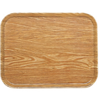 Thumbnail image #1 for Cambro Camtray® 1014307 Rectangular Fiberglass Cafeteria Tray, Light Elm, 10-5/8 x 13-3/4 Inches Case of 12