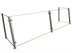Thumbnail image #1 for Hatco Flav-R-Shield™ EP15-72 Full-Service Pass-Over Single-Sided Sneeze Guard, 72-Inch, 2-Bay