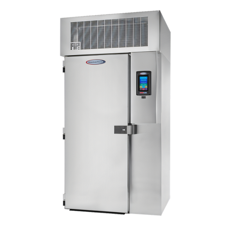 Product image #1 for HURRiCHiLL Roll-In Self-Contained Blast Chiller/Shock Freezer, 1 Mobile Rack, 200 lb Chill / 120 lb Freeze, 208V 3-Phase