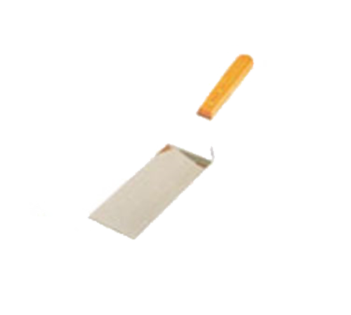 Product image #1 for Crestware 4 x 3 Inch Heavy-Duty Square-End Turner with Stainless Steel Blade and Wood Handle