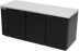 Thumbnail image #1 for Beverage-Air BB78HC-F-B Three-Section Back Bar Refrigerator with Solid Doors and Black Exterior