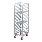 Thumbnail image #1 for Channel Manufacturing Lifetime Tough AXD1808 Mobile Aluminum End-Load Bun Pan Rack, 8-Pan Capacity, 21 x 26 x 70 Inches