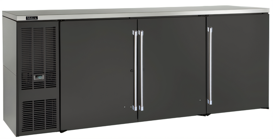 Product image #1 for Perlick 84-Inch Self-Contained 3-Door Back Bar Refrigerator with Solid Locking Doors