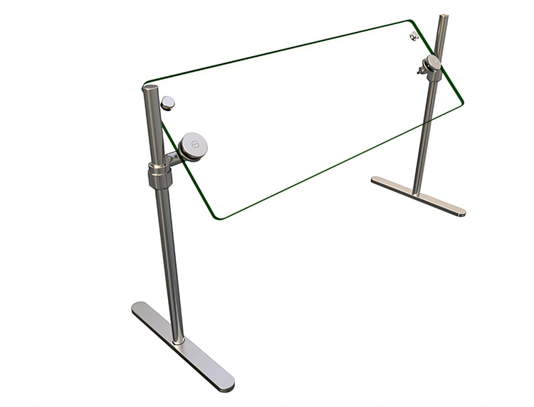 Product image #2 for Hatco Flav-R-Shield ORBIT720-36 Portable Self-Service Sneeze Guard, 36-Inch Wide, Tempered Glass