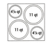 Thumbnail image #1 for Food Bar Adapter Plate with Two 4-1/8 Qt. and Two 11 Qt. Inset Holes