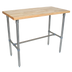 Thumbnail image #1 for John Boos Cucina Classico 48-Inch x 24-Inch Northern Hard Rock Maple Island Work Table with Stainless Steel Legs