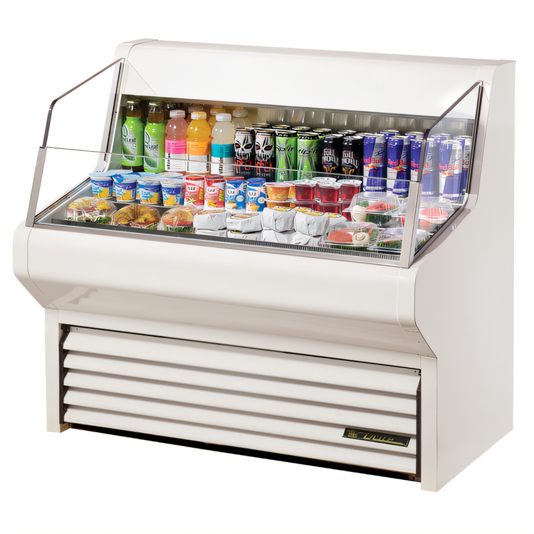Product image #1 for True Horizontal Air Curtain Refrigerated Merchandiser, 48-1/8 Inch Wide, 3-Tier, Self-Contained R290