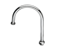 T&S Brass Swivel Gooseneck Faucet Nozzle with Stream Regulator Outlet, 10-5/16 Inch High, Low-Lead Chrome-Plated Brass