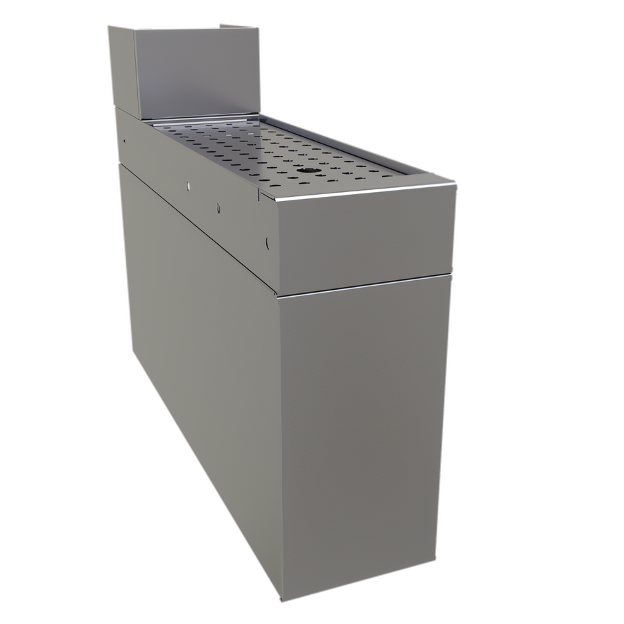 Product image #1 for Glastender TCB 6-Inch Wide Stainless Steel Tubing Chase for 24-Inch Deep Underbar Units