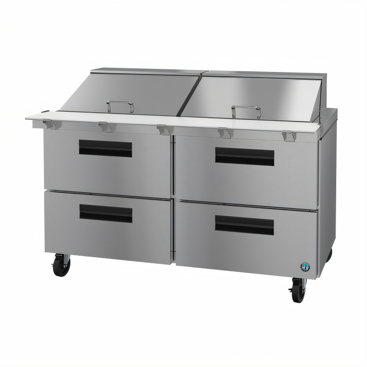 Product image #1 for Hoshizaki Steelheart 60-Inch Two-Section Mega Top Prep Refrigerator with 4 Drawers