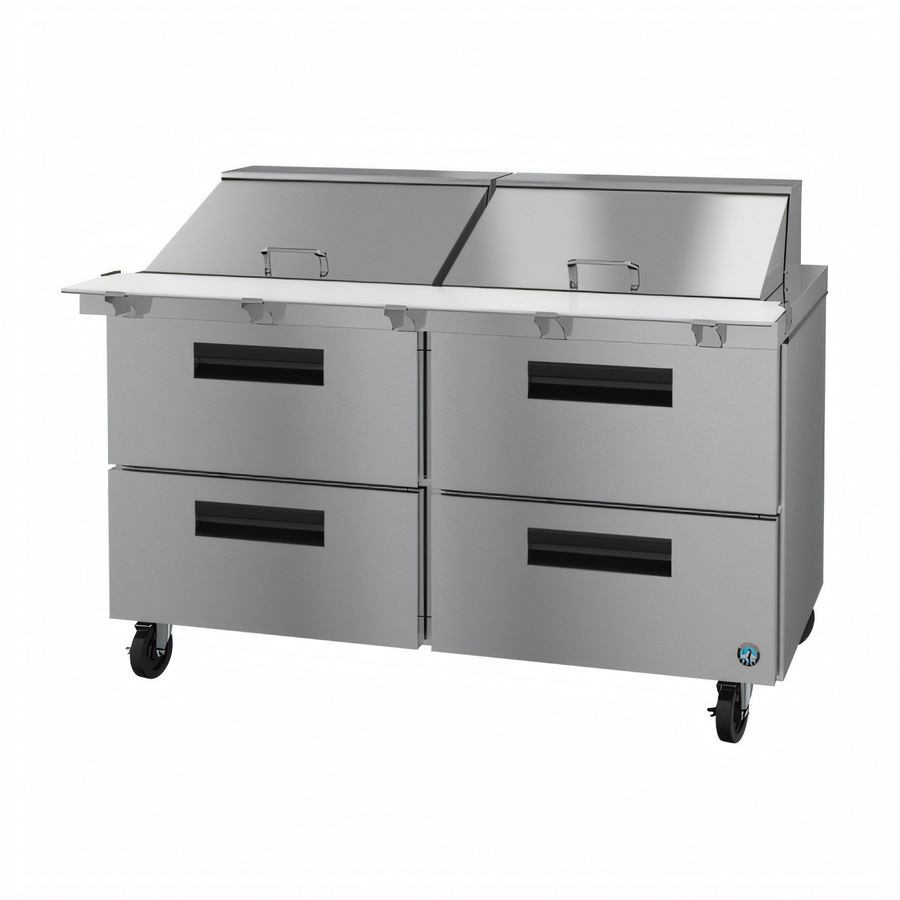 Product image #1 for Hoshizaki Steelheart 60-Inch Two-Section Mega Top Prep Refrigerator with 4 Drawers