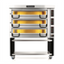 Thumbnail image #1 for PizzaMaster PM 723ED 3-Deck Electric Pizza Oven with Ceramic Clay Stones