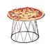 Thumbnail image #1 for Contempo Round Wrought Iron Pizza Stand, Drum Design, Black