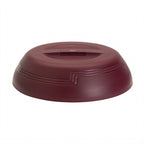 Thumbnail image #2 for Cambro Shoreline MDSLD9487 Low-Profile Insulated Dome Cover for 9-Inch Plates, Polypropylene, Cranberry Case of 12