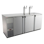 Thumbnail image #1 for Micro Matic USA Pro-Line MDD78S-E Three-Section Direct Draw Draft Beer Cooler, Stainless Steel, 80-Inch, 4 Half-Keg Capacity
