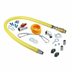 Thumbnail image #1 for Safe-T-Link 1/2-Inch x 60-Inch Coated Gas Appliance Connector Hose with Quick Disconnect and Restraining Kit